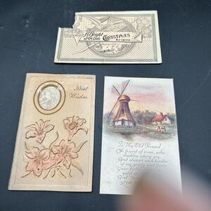 Antique Victorian emphemera postcards